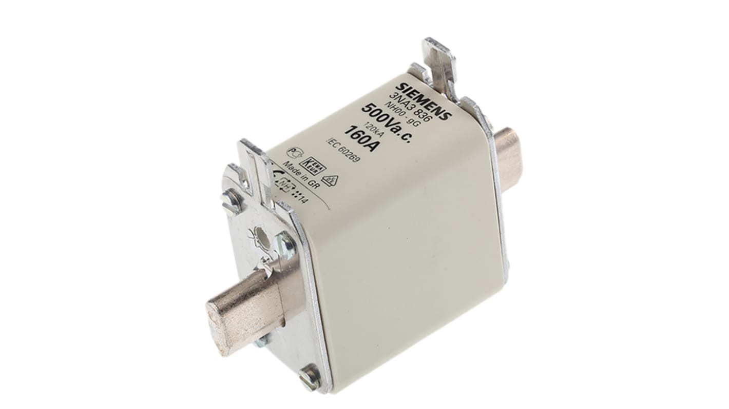 Siemens 160A NH Fuse, NH00, 500V ac