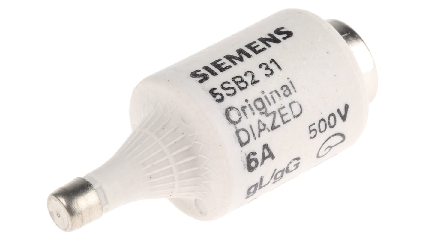 Siemens 6A DII Diazed Fuse, E27 Thread Size, gG, 500V ac