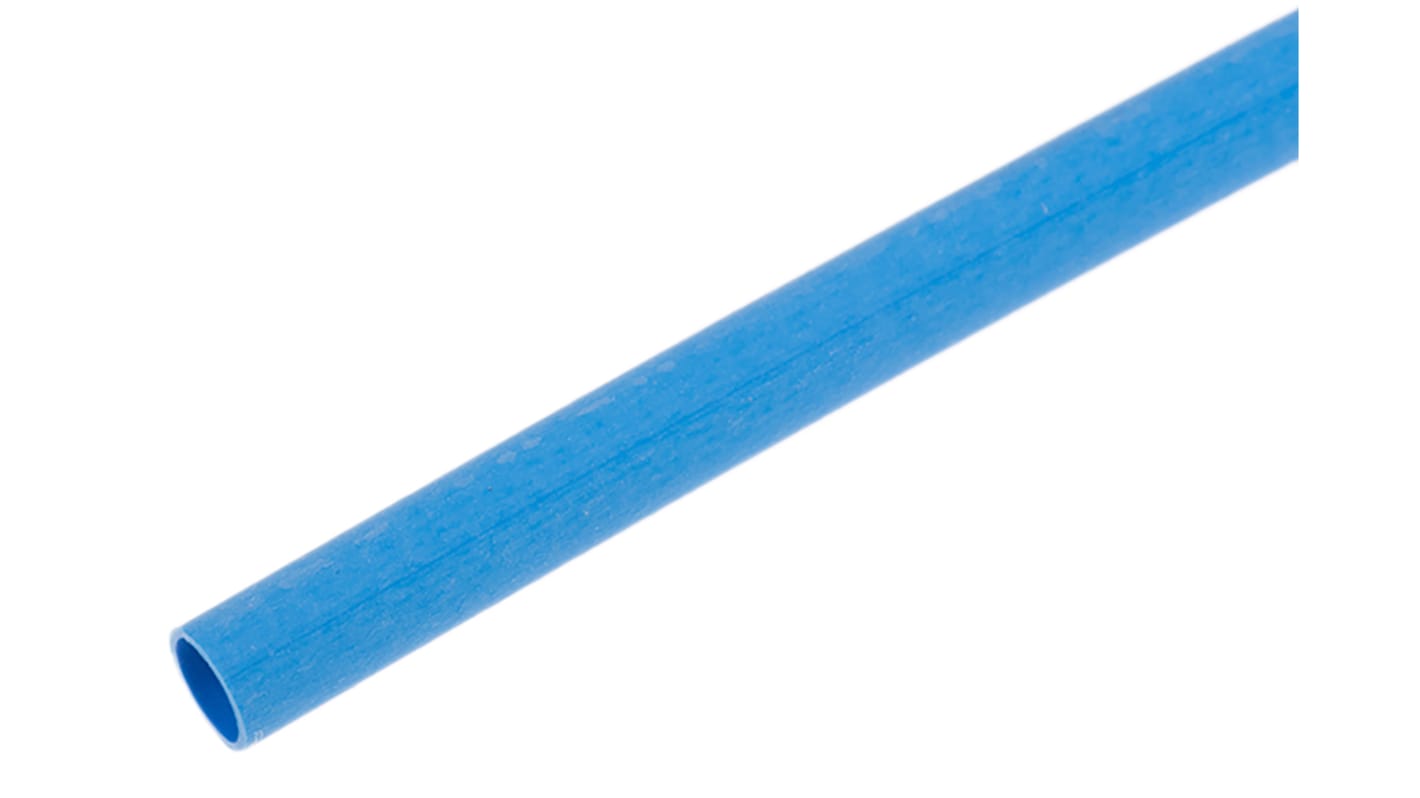 RS PRO Heat Shrink Tubing, Blue 2.4mm Sleeve Dia. x 1.2m Length 2:1 Ratio