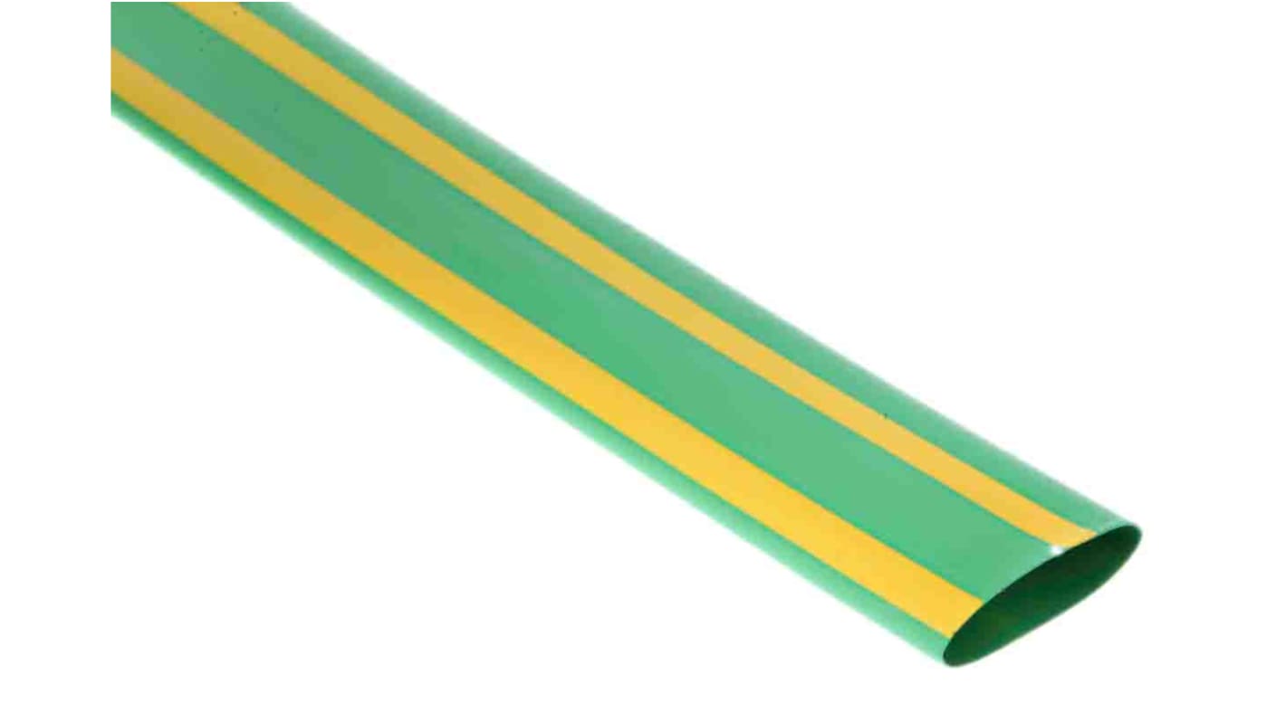 Tubo termorretráctil RS PRO de Poliolefina Verde, contracción 2:1, Ø 19.1mm, long. 1.2m