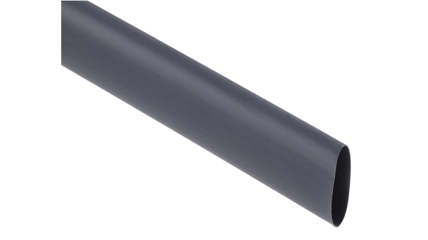 Tubo termorretráctil RS PRO de Poliolefina Negro, contracción 2:1, Ø 19.1mm, long. 1.2m