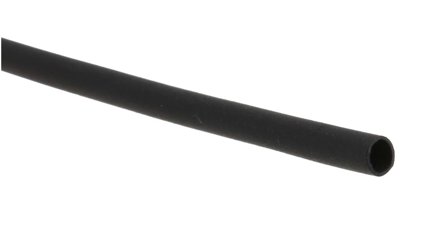 Guaina termorestringente RS PRO Ø 2.4mm, col. Nero, restringimento 2:1, L. 1.2m
