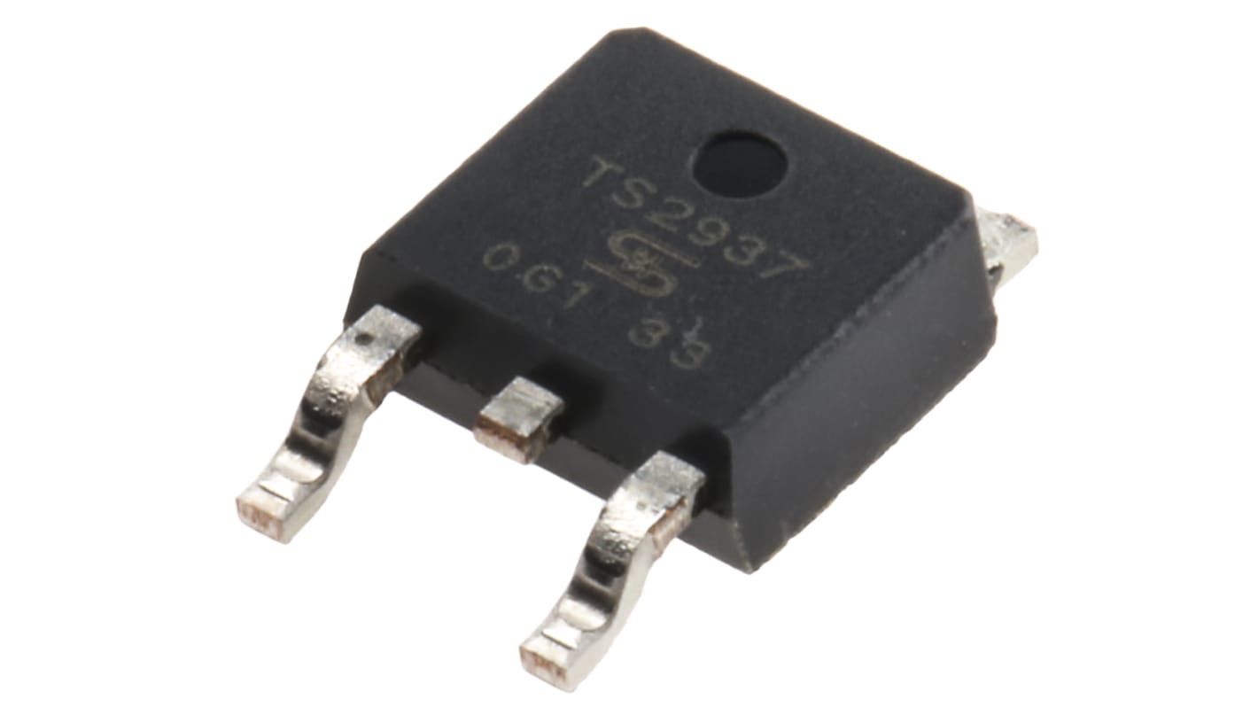Taiwan Semiconductor LDO稳压芯片, 3.3 V输出, 500mA最大输出, 单路输出, TO-252, 3针, 贴片安装, -40 °C→+125 °C, ±2%精度
