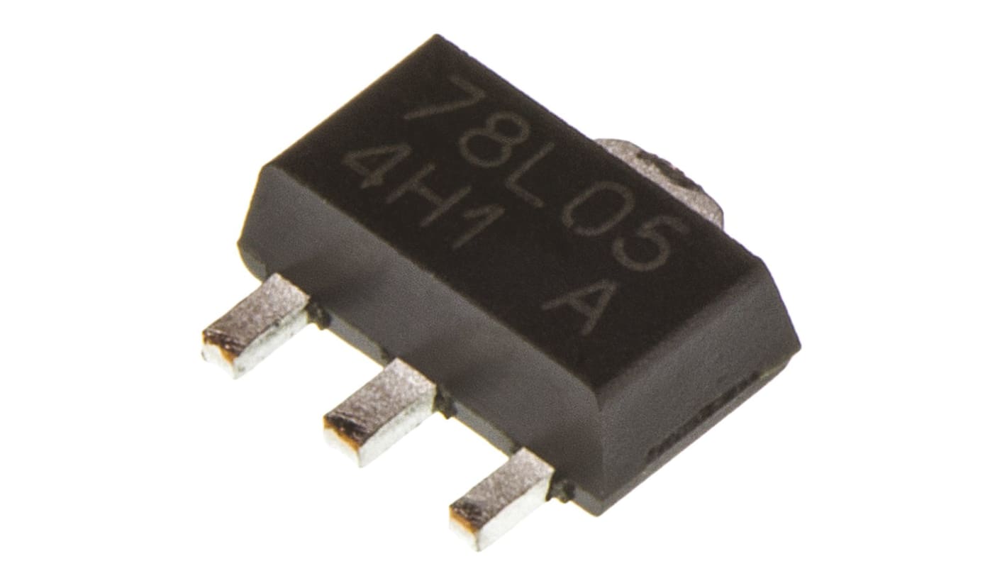 Taiwan Semiconductor TS78L05ACY RMG, 1 Linear Voltage, Voltage Regulator 150mA, 5 V 4-Pin, SOT-89