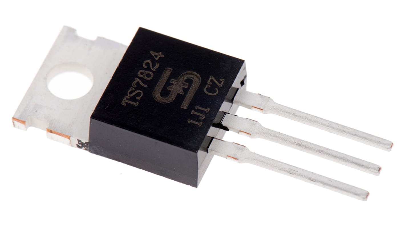 Taiwan Semiconductor 线性稳压芯片, 24 V输出, 1A最大输出, 单路输出, TO-220, 3针, 通孔安装, 0 °C→+125 °C, ±4%精度