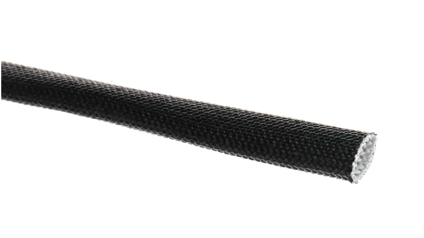 RS PRO Kabelflex, Diameter: 4mm, Sort, Akryl-glasfiber