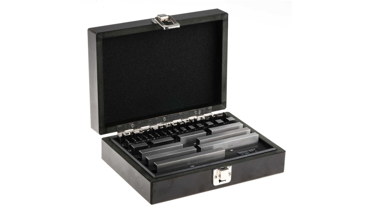 RS PRO Gauge Block Set Steel Metric With UKAS Calibration