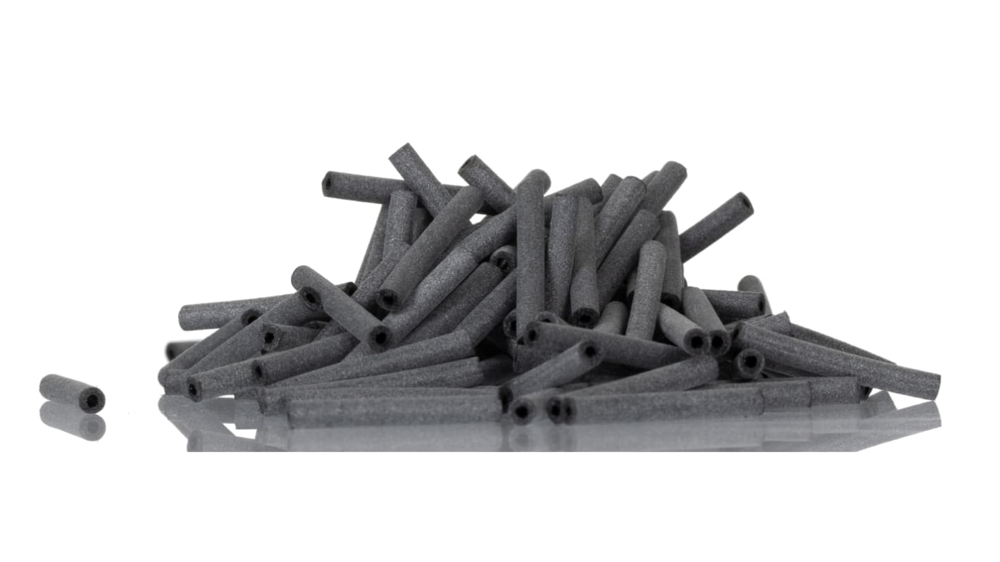 HellermannTyton Expandable Chloroprene Black Cable Sleeve, 1.2mm Diameter, 20mm Length