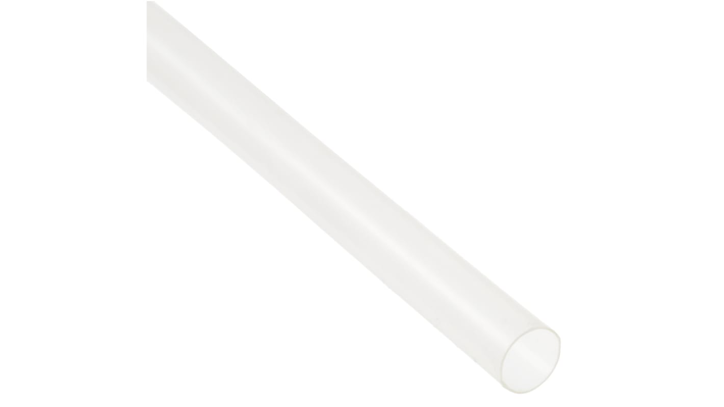 RS PRO Halogen Free Heat Shrink Tubing, Clear 4.8mm Sleeve Dia. x 1.2m Length 2:1 Ratio