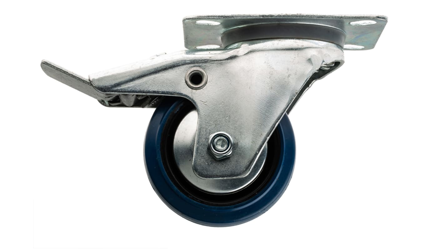 Guitel Hervieu Braked Swivel Castor Wheel, 80kg Capacity, 80mm Wheel
