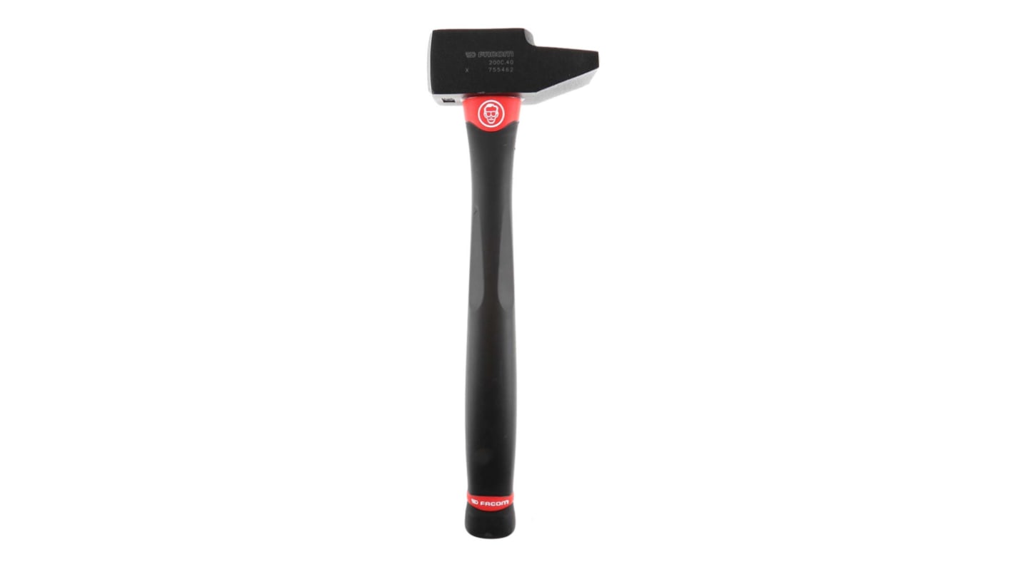 Facom Carbon Steel Engineer's Hammer with Graphite Handle, 1kg