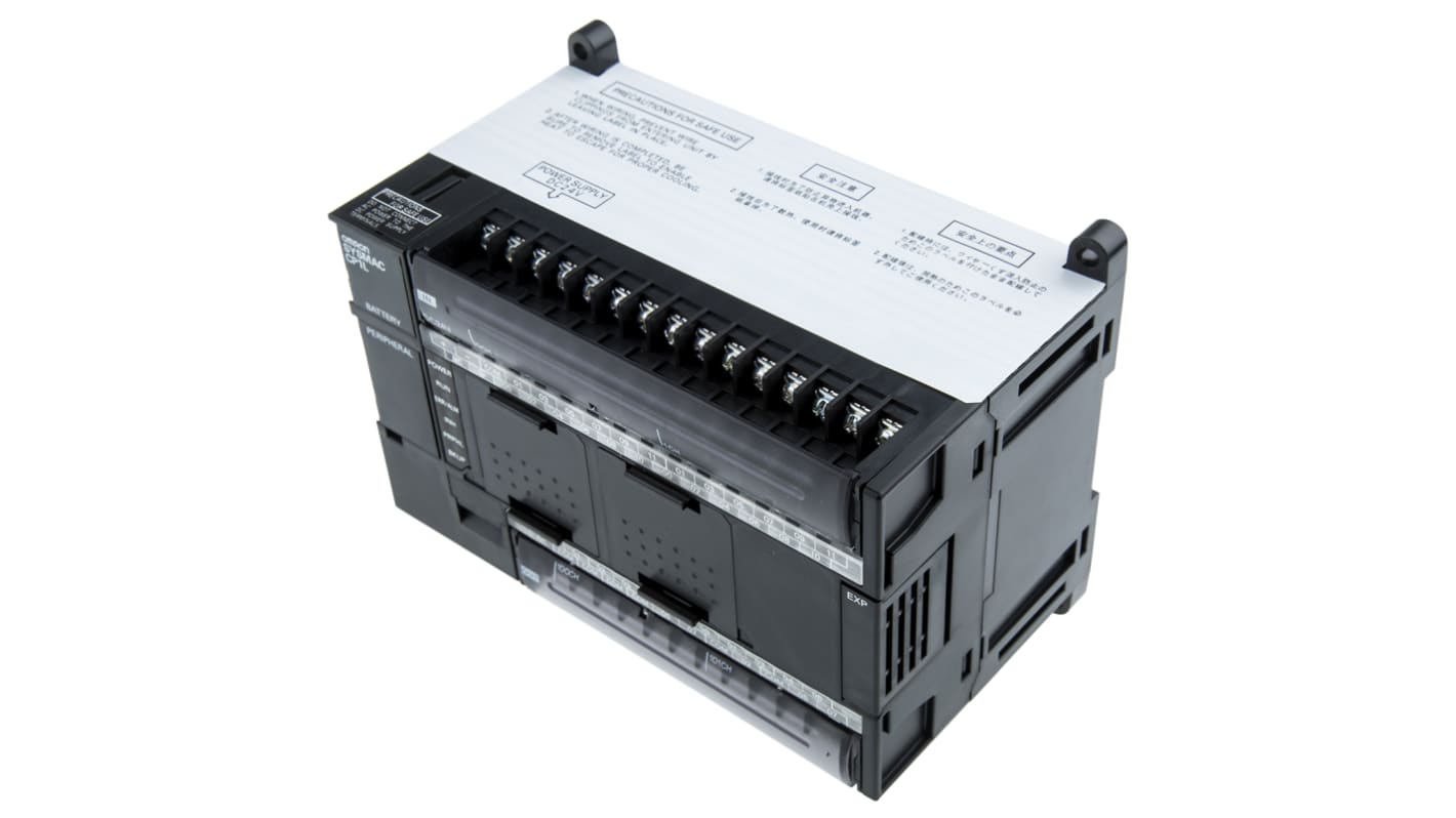 Controlador lógico Omron CP1L, 24 (dc) entradas tipo dc, 16 (transistor) salidas tipo Transistor, comunicación USB