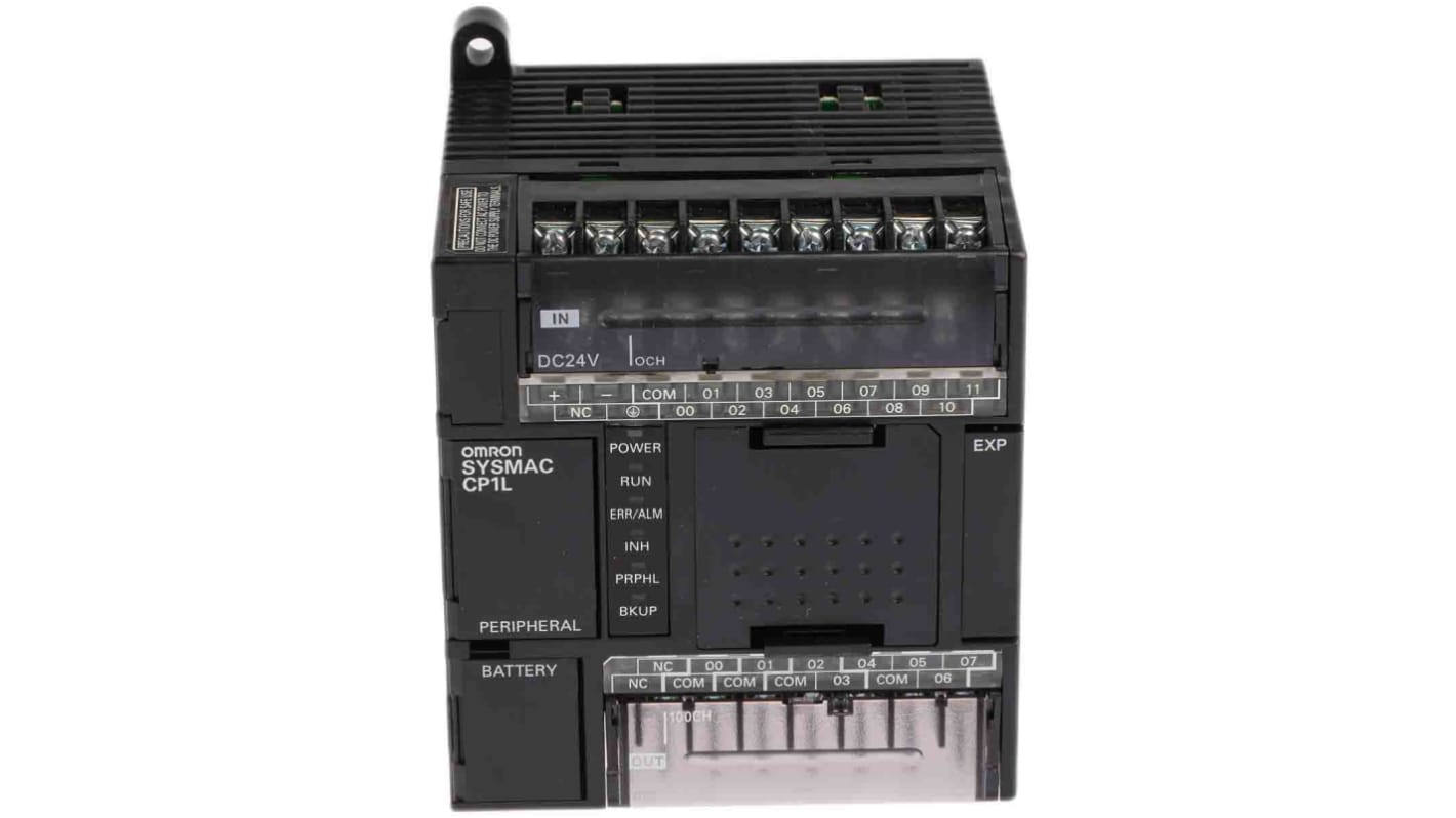 Omron CP1L Series PLC CPU for Use with SYSMAC CP1L Series, Relay Output, 12 (DC)-Input, DC Input