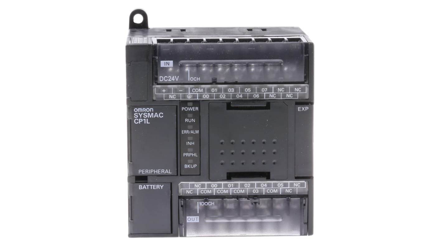 Rs-Online CPU PLC Omron Serie CP1L ingressi: 8 (c.c.) uscite: 6 relè 14 I/O 20 4 → 26 4 V c.c