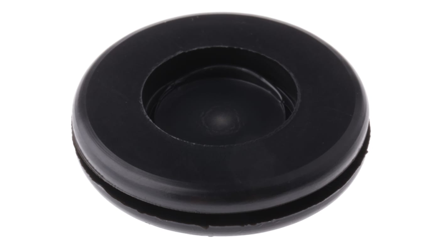 Essentra DG Black PVC 25.5mm Cable Grommet for Maximum of 19mm Cable Dia. DG-10806