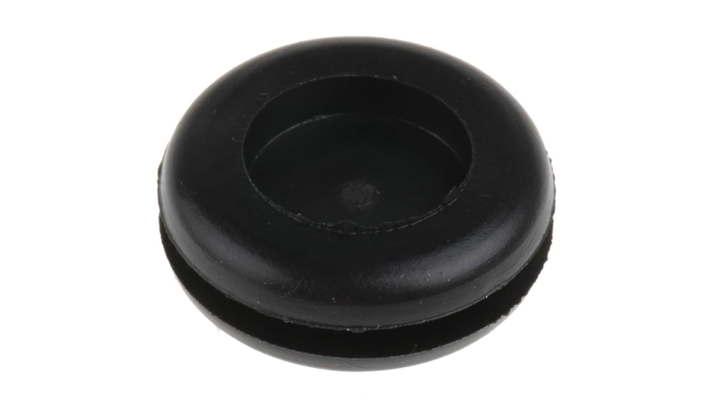 Essentra DG Black PVC 16mm Cable Grommet for Maximum of 12.5mm Cable Dia. DG-19427