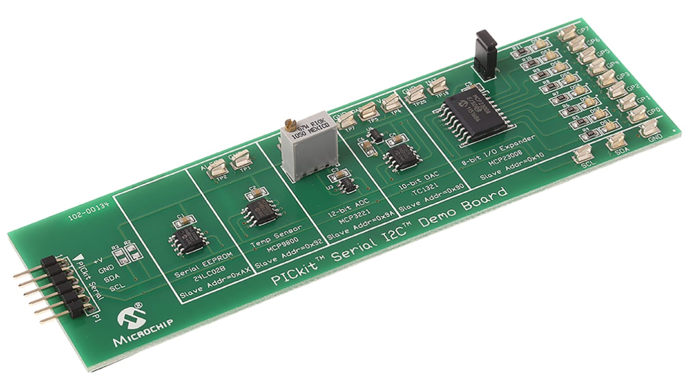 Microchip PICkit Demonstration Board for PICkit Serial Analyser PKSERIAL-I2C1