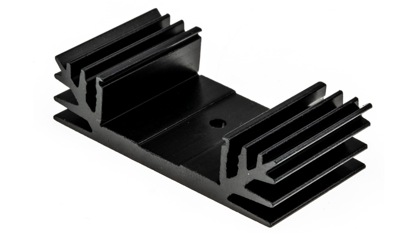 AAVID 电子散热器, 60 x 32 x 16mm, 6.8°C/W, 螺钉安装, 黑色 436402