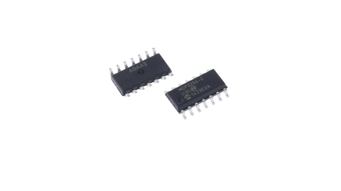 Microchip, Quad 12-bit- ADC 100ksps, 14-Pin SOIC