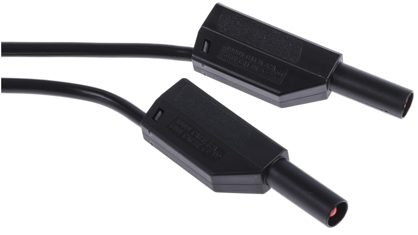 Staubli, 32A, 1 kV, Black, 1m Lead Length