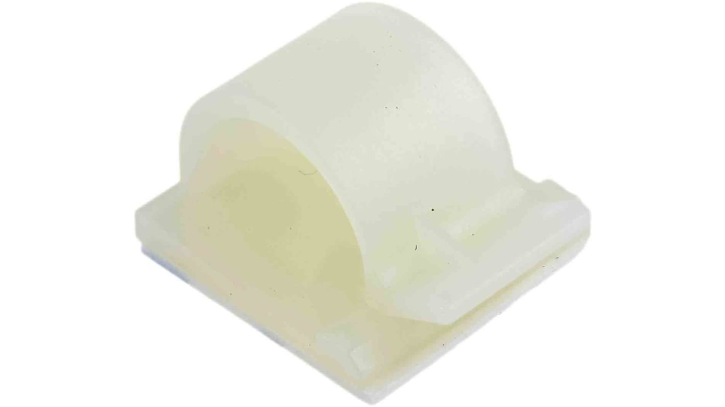 Fermacavo RS PRO in Nylon 66, Ø fascio 13.51mm max, 25.6 x 25.5 x 17.2mm, col. , Autoadesivo