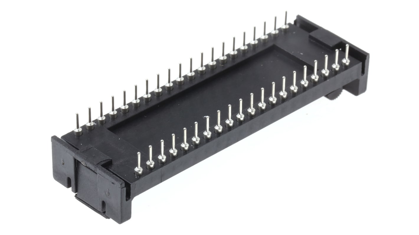 Aries Electronics 2.54mm Pitch Vertical 40 Way, Through Hole Closed Frame IC Dip Socket, 3A