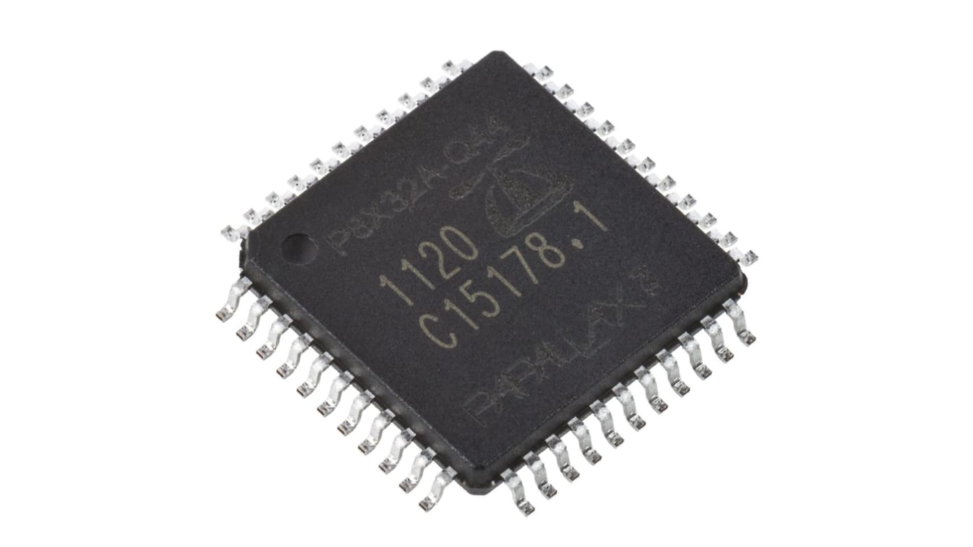 Parallax Inc Propeller单片机, P8X32A内核, 44针, LQFP, 最大80MHz, 64 kB ROM, 32.768 kB RAM