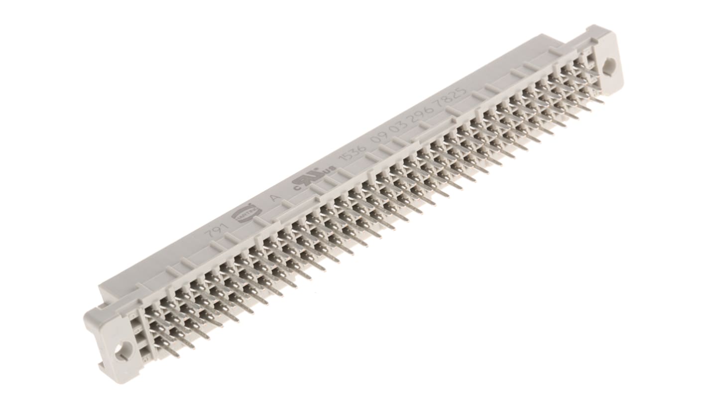 HARTING 96 Way 2.54mm Pitch, Type C Class C3, 3 Row, Straight DIN 41612 Connector, Socket
