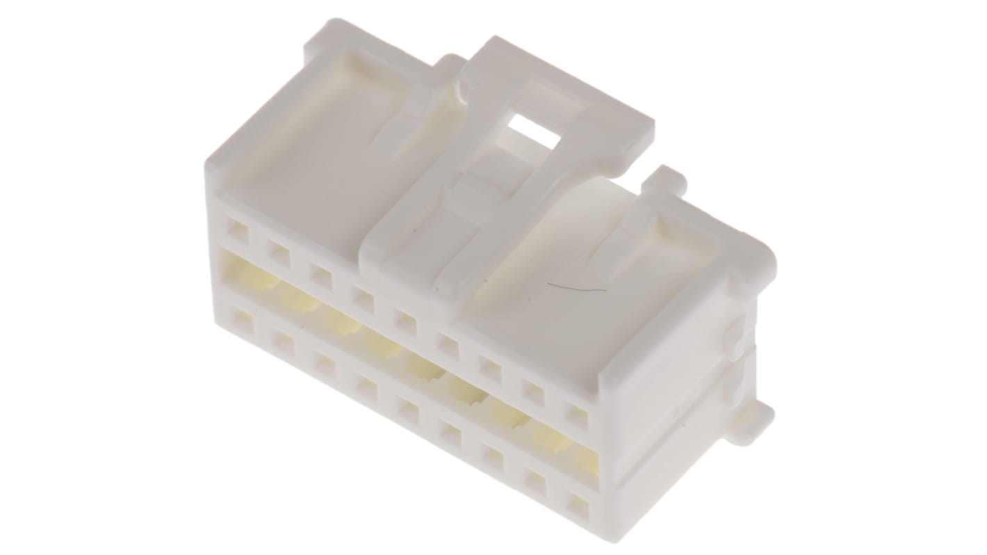 Molex, MicroClasp Female Connector Housing, 2mm Pitch, 18 Way, 2 Row