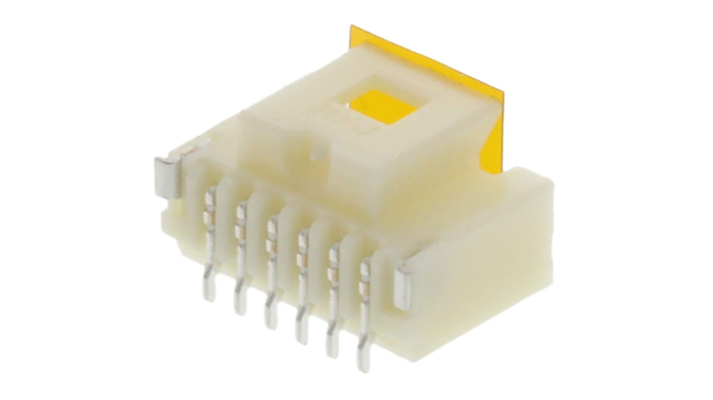 Molex Pico-Clasp Series Straight Surface Mount PCB Header, 6 Contact(s), 1.0mm Pitch, 1 Row(s), Shrouded