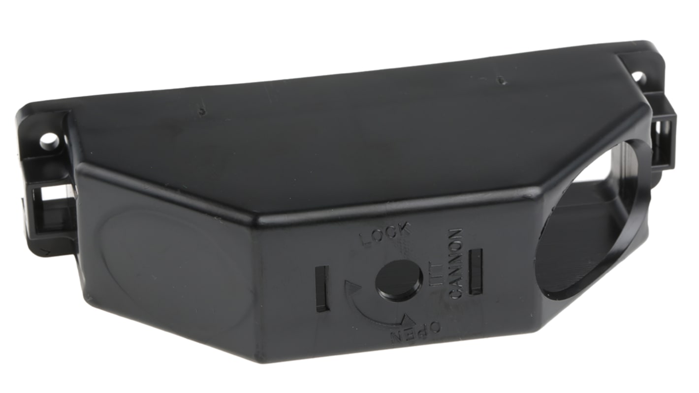 ITT Cannon 156针D-Sub外壳, 热塑性塑料壳体, 直角, DL系列