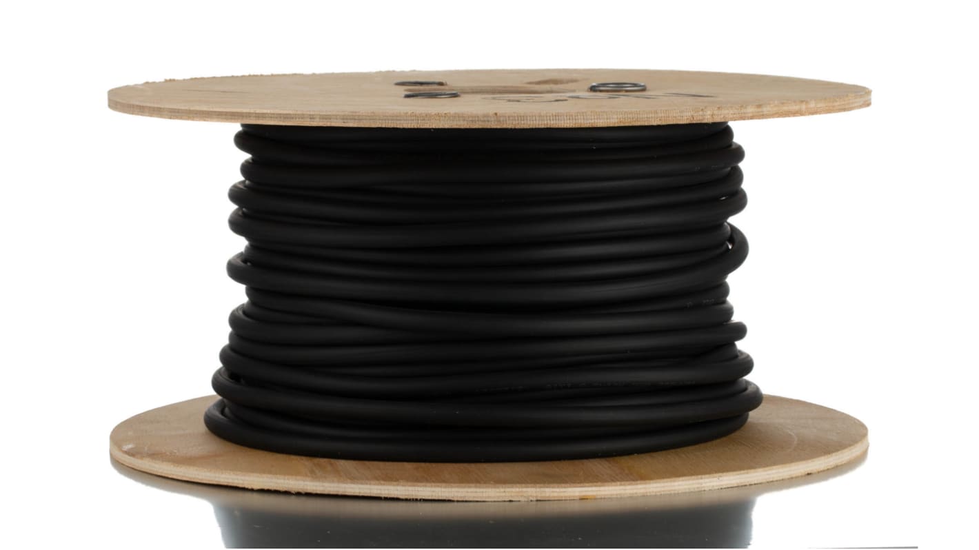 Lapp Black 16 mm² Hook Up Wire, 5 AWG, 510/0.21 mm, 50m, Rubber Insulation, 2210700