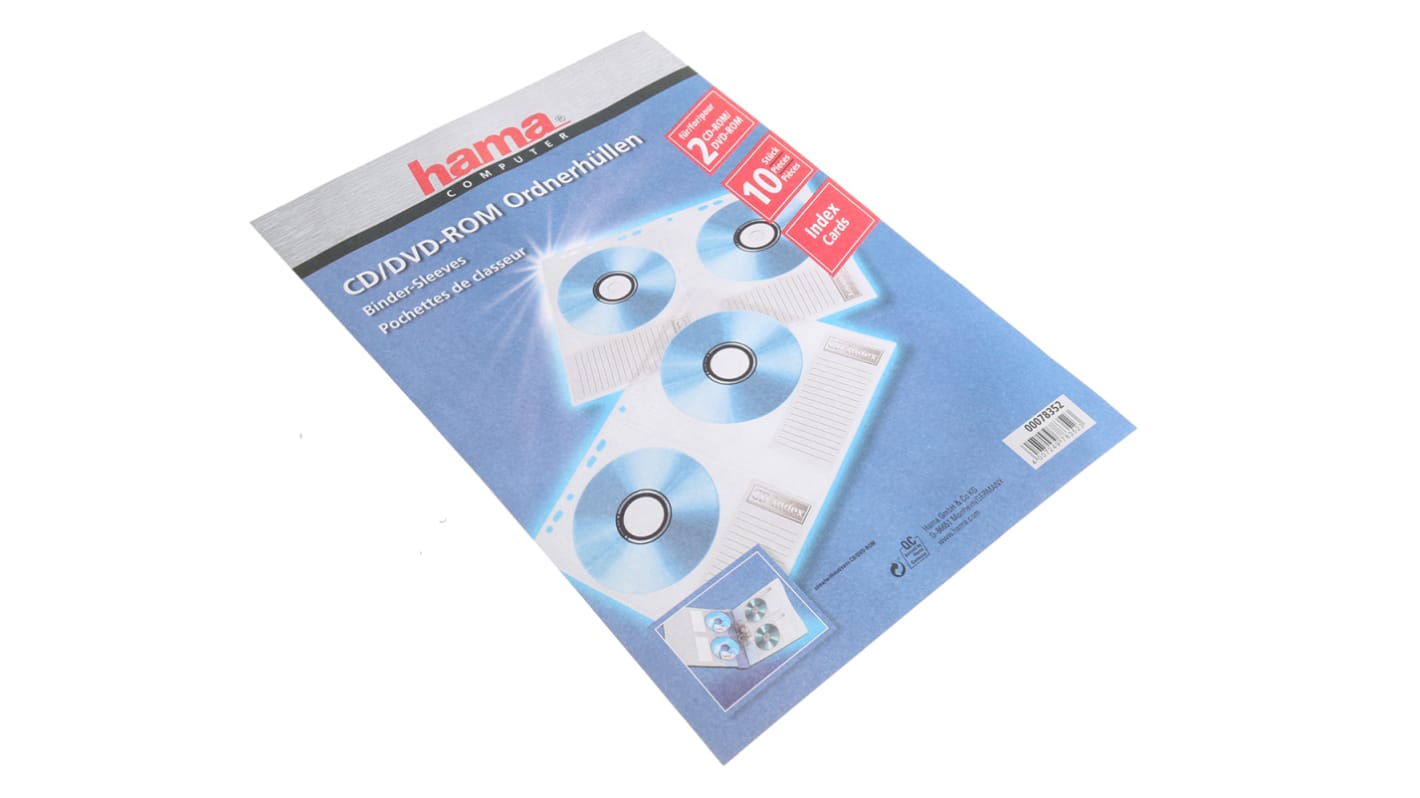 Hama Clear CD Sleeves, Quantity10