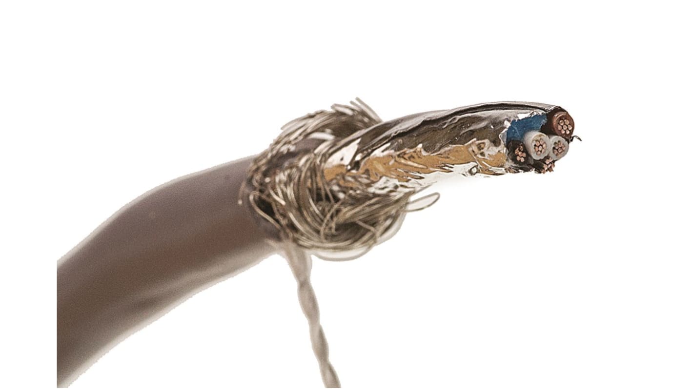 Alpha Wire XTRA-GUARD 1 Series Multipair Industrial Cable, 2 Pairs, Screened, 22 AWG, 30m, Screened Shield, Twisted