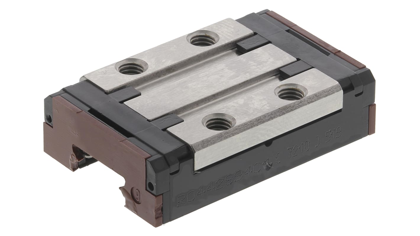 Bosch Rexroth 9mm轨宽直线导轨滑块, 31mm长 x 20mm宽, 动态1180N, 静态2100N