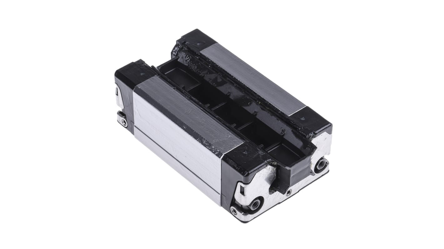 Bosch Rexroth 导轨滑块, 用于20mm轨宽, 75mm长 x 44mm宽, 动态23400N, 静态29800N, N级精度, R1622系列