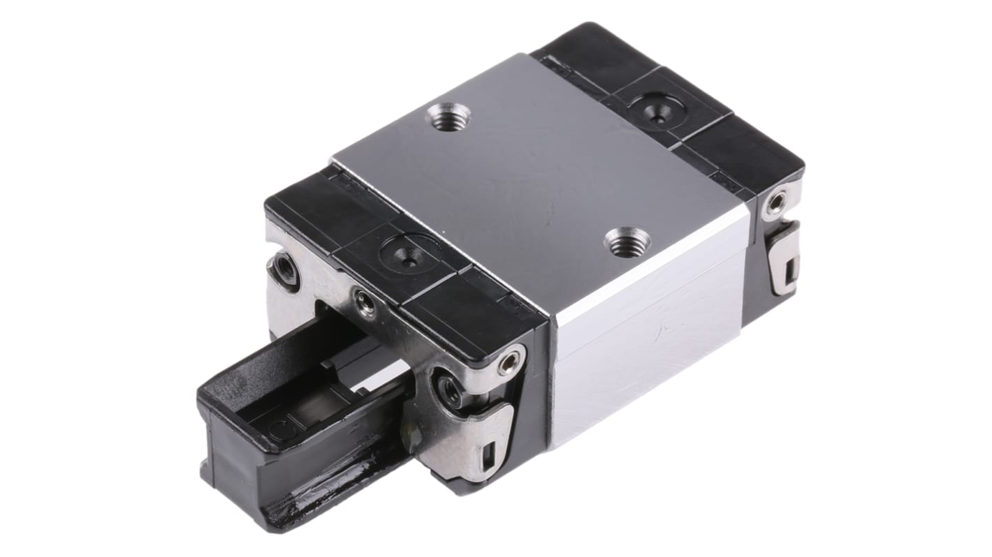 Bosch Rexroth 导轨滑块, 用于15mm轨宽, 44.7mm长 x 34mm宽, 动态6720N, 静态7340N, N级精度, R1666系列