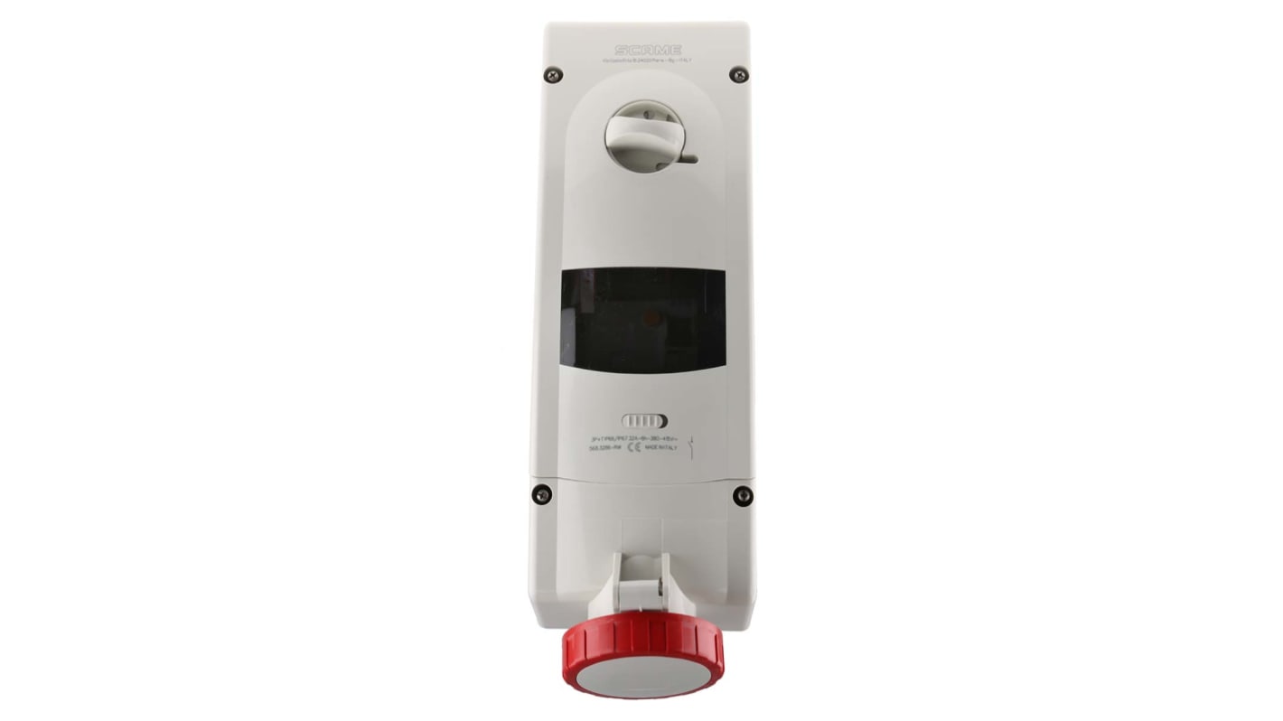RCD Scame ADVANCE 2 Femmina, 3P + E, 32A, Montaggio a muro