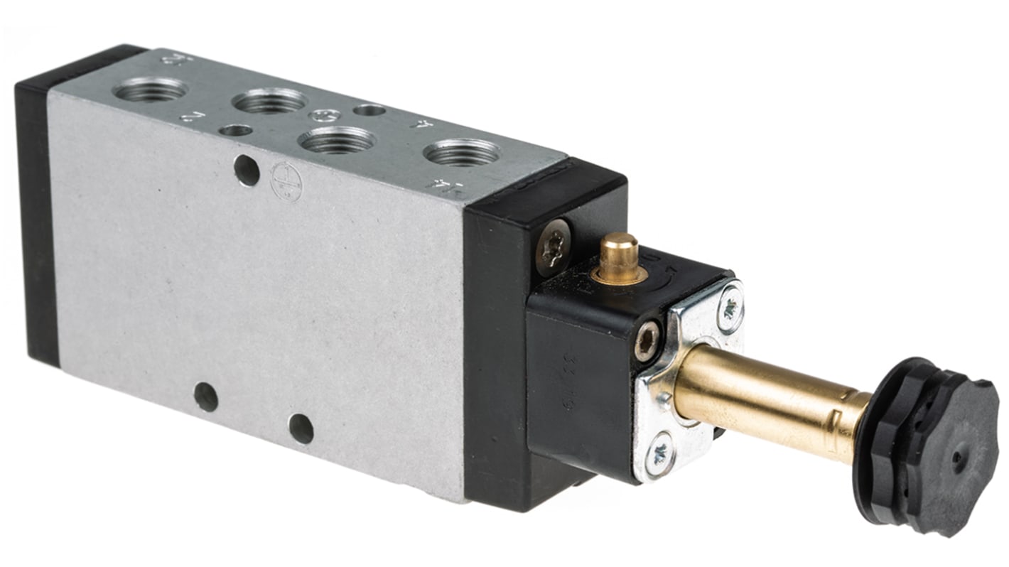 Parker 5/2 Pneumatic Solenoid Valve - Solenoid/Spring G 1/8 Viking Xtreme Series