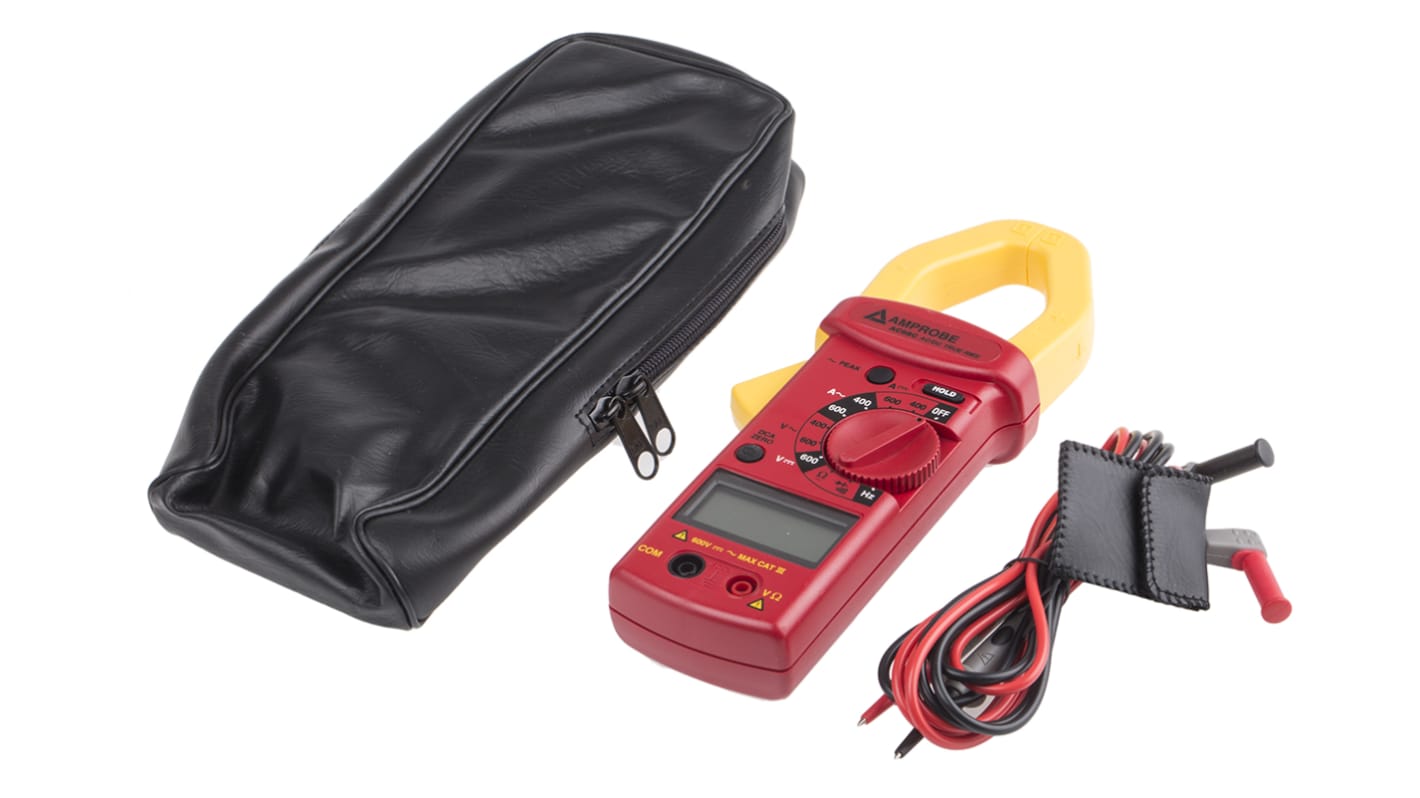 Amprobe AC68C Clamp Meter, 600A dc, Max Current 600A ac CAT II 600 V, CAT III 300 V With UKAS Calibration