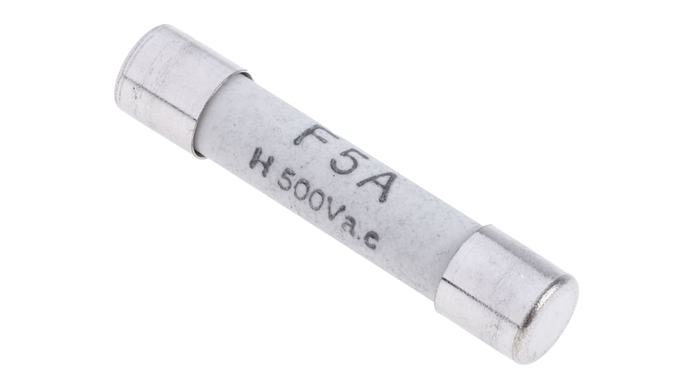 RS PRO 5A F Ceramic Cartridge Fuse, 6.3 x 32mm