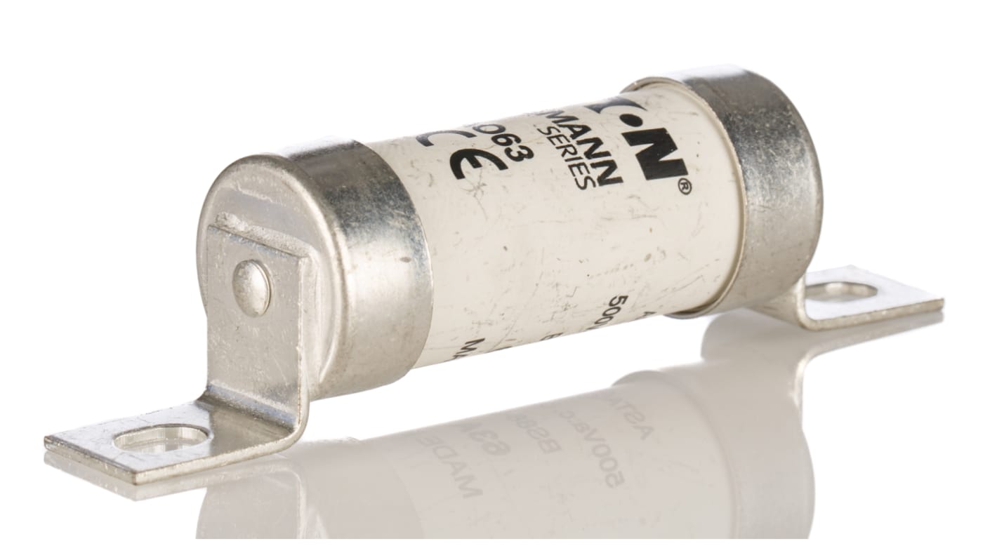 Eaton 快速熔断器, 63A, 550V 交流, A3尺寸, 主体长54mm, 总长87mm, gG类应用, 偏置方向插片, 高分断能力