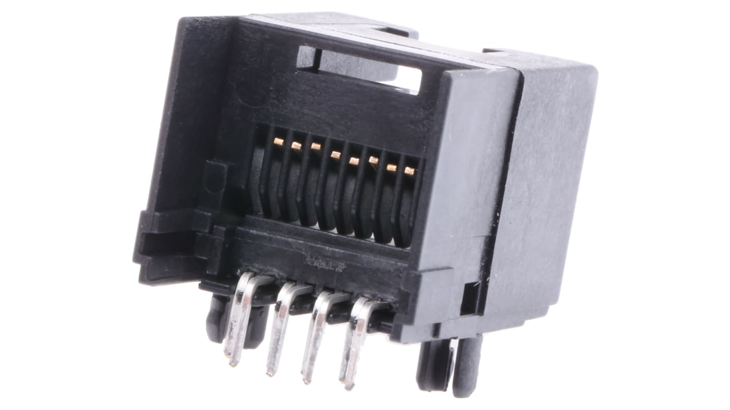 Bel-Stewart SS-60000 Series Female RJ45 Connector, Through Hole, Cat6 Right Angle 8P8C -Way