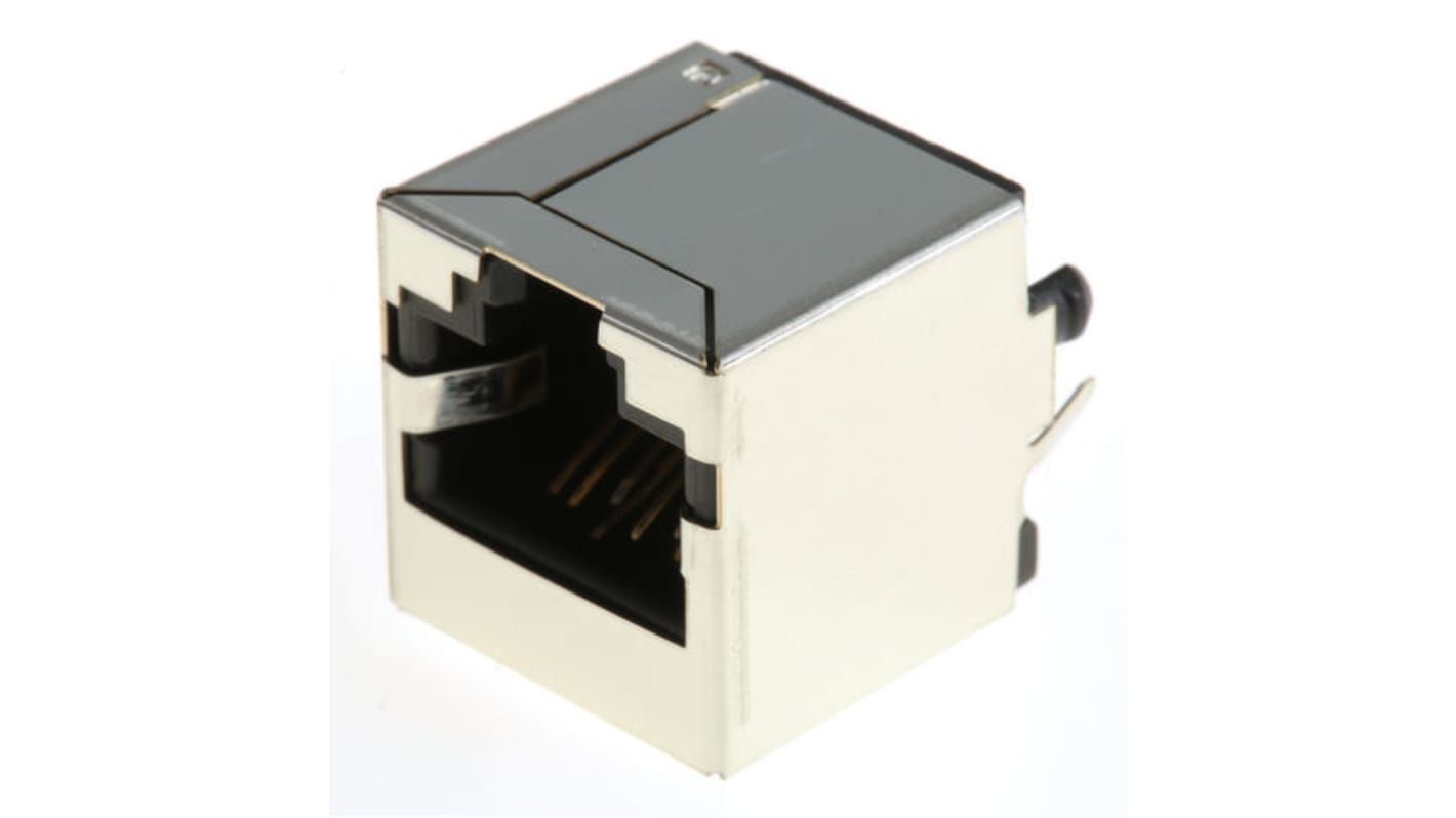 Bel-Stewart SS-60000 Series Female RJ45 Connector, Through Hole, Cat6 Straight 8P8C -Way