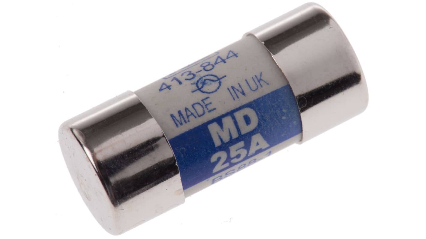 RS PRO 25A Cartridge Fuse, 13 x 29mm