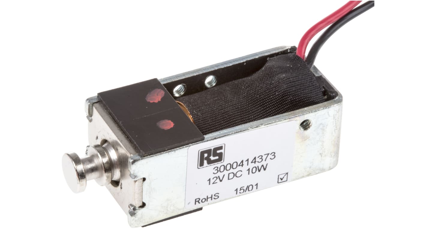 BLP Linear Solenoid, 12 V dc, 40 x 15.5 x 19 mm