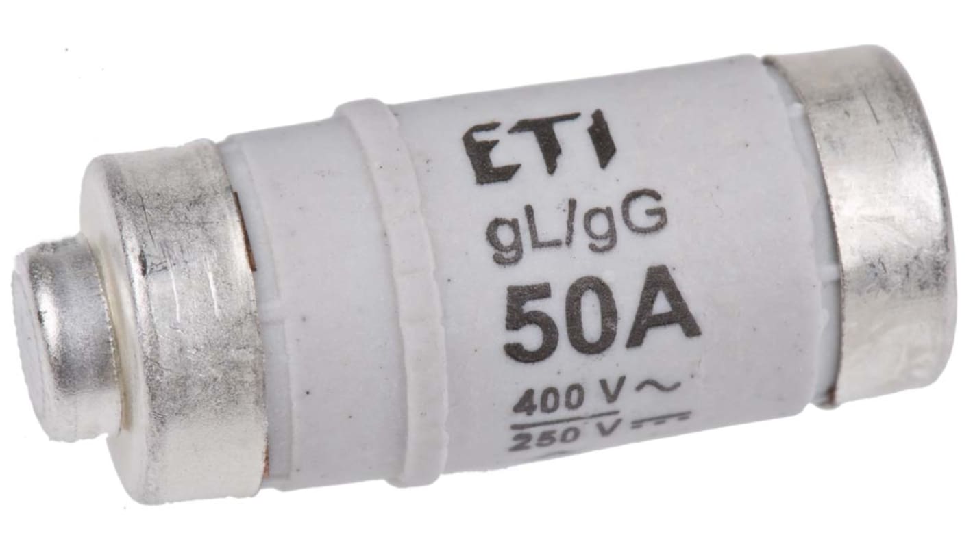 ETI 50A D02 Neozed Fuse, E18 Thread Size, gG, 400V ac