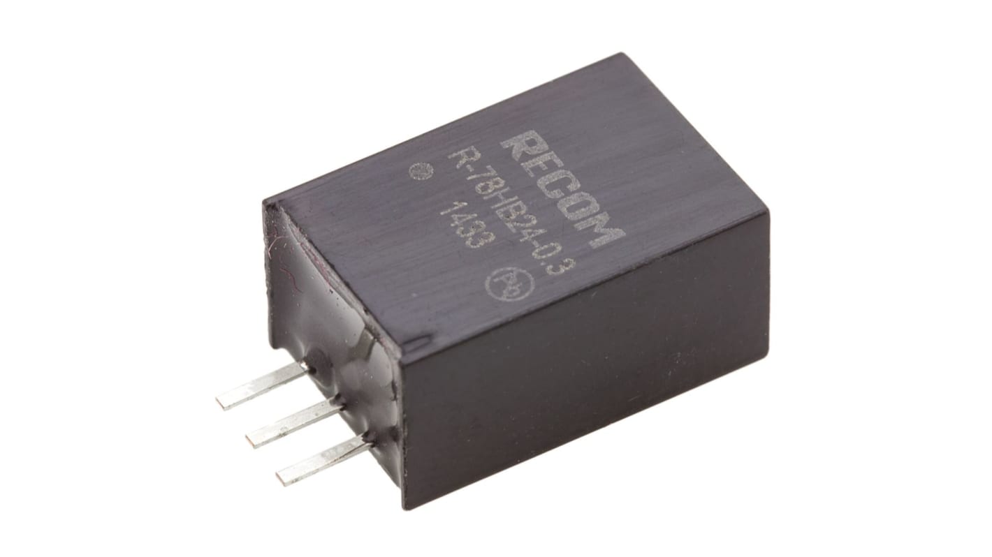 Recom スルーホール スイッチングレギュレータ 36 → 72V dc To 24V dc 300mA