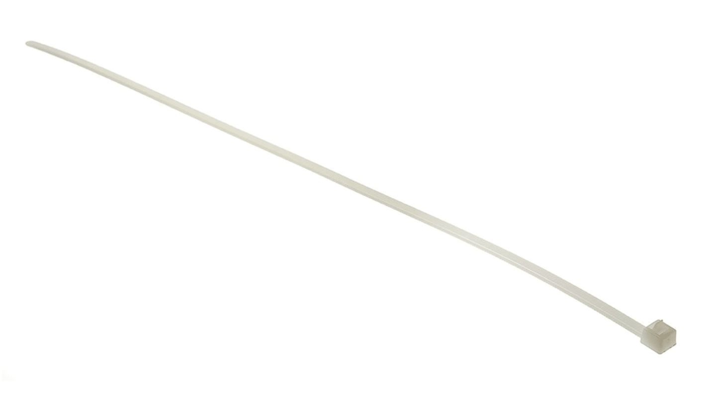 HellermannTyton Cable Tie, Releasable, 350mm x 4.6 mm, Natural Polyamide 6.6 (PA66), Pk-100
