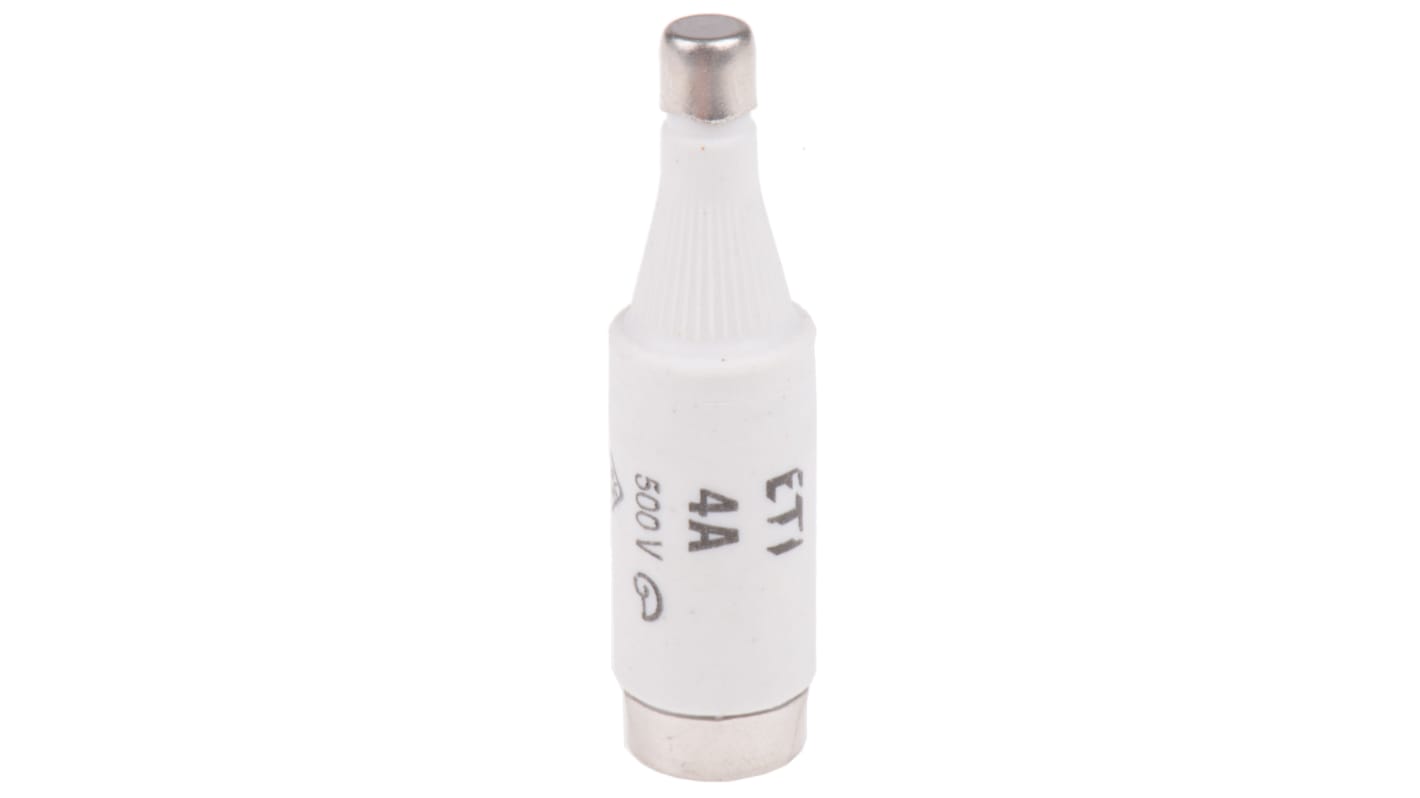 ETI DI Diazed熔断器, 4A, 500V 交流, E16螺纹, 陶瓷, gG - gL, 棕色盖